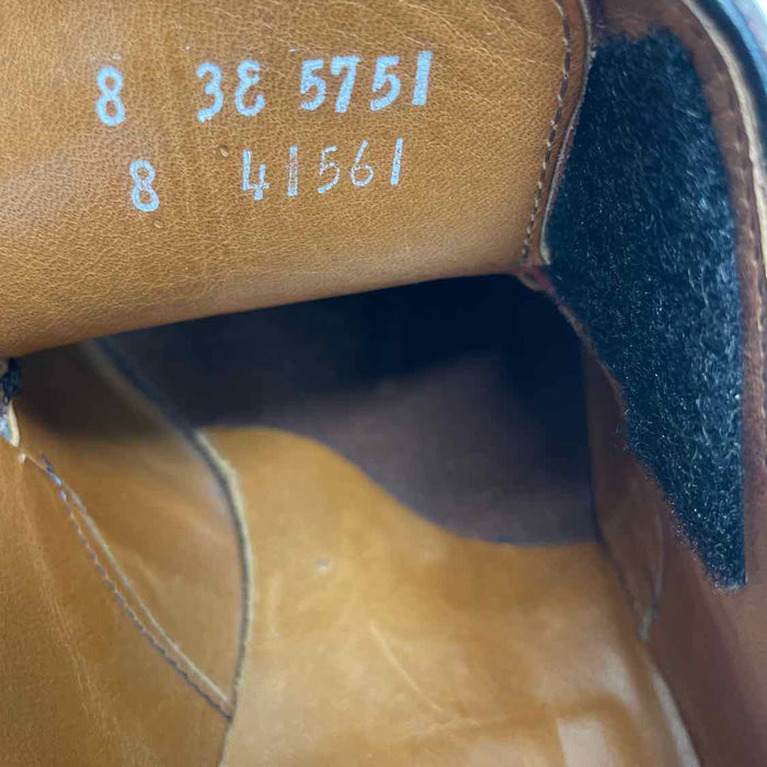 Allen Edmonds Warwick Shoe Size 8 EEE Brown Leather Solid Buckle Men's Shoes