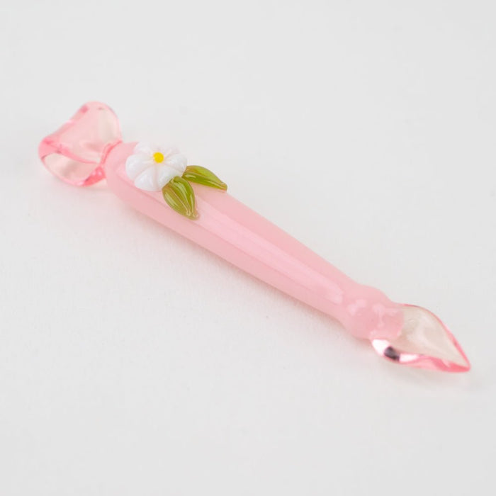 Anthea Glass Pink Flower CFL Dabber Pendant - Empire Smokes
