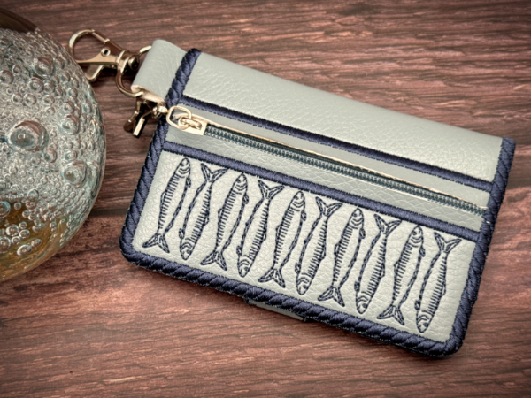 Bi-Fold Zipper Wallet - Sardines