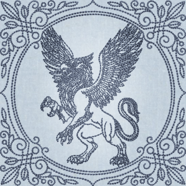 Creature Feature Quilt Square - Griffin