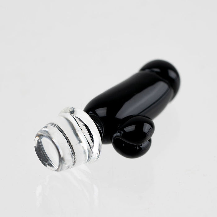 Empire Glassworks Black Phallus Puffco Oculus Glass Carb Cap