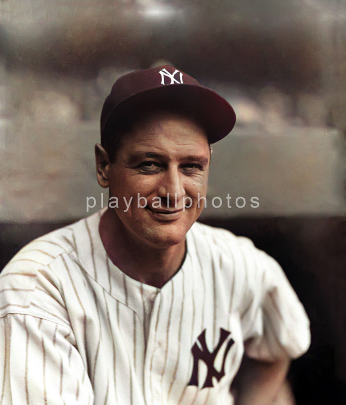 Lou Gehrig Colorized 8x10 Print