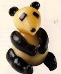 Marzipan panda cake decoration