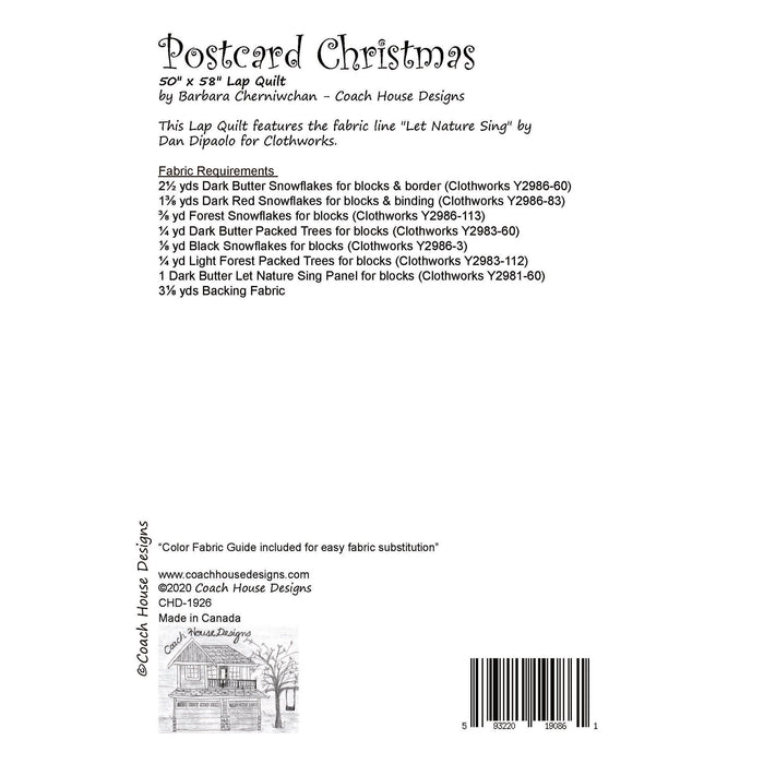Postcard Christmas Quilt Pattern