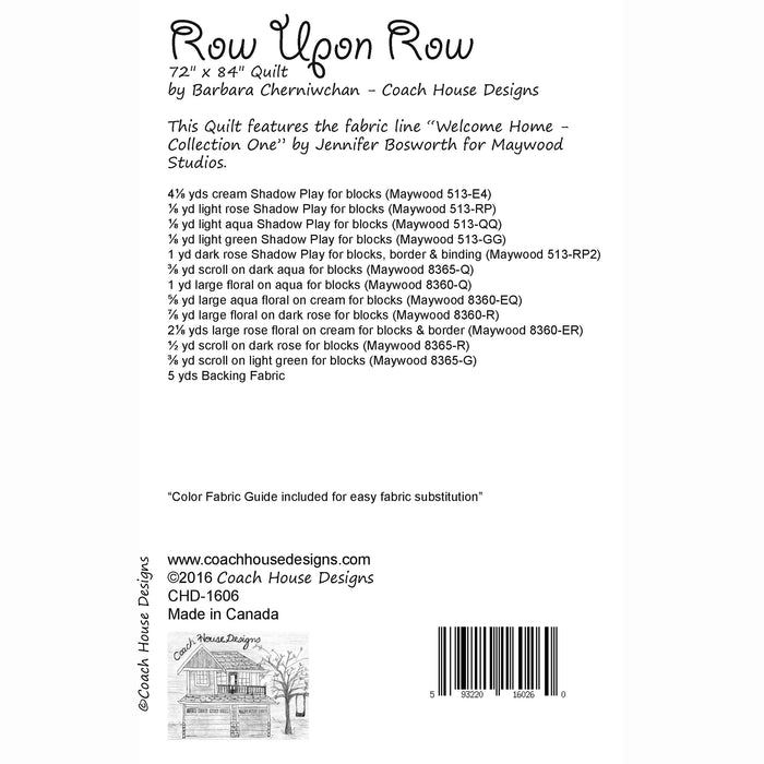 Row Upon Row Downloadable PDF Quilt Pattern
