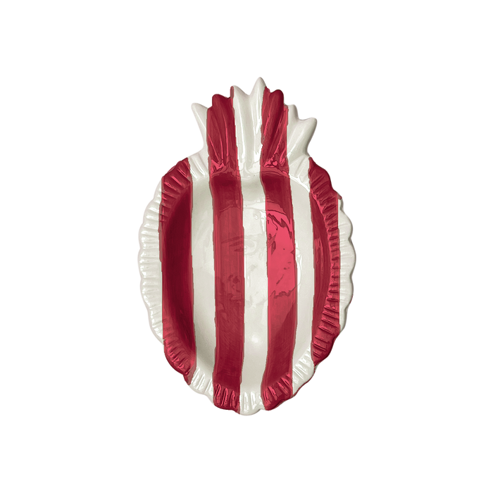Small Ex-voto Dish Red-Striped - Precious Sparkle