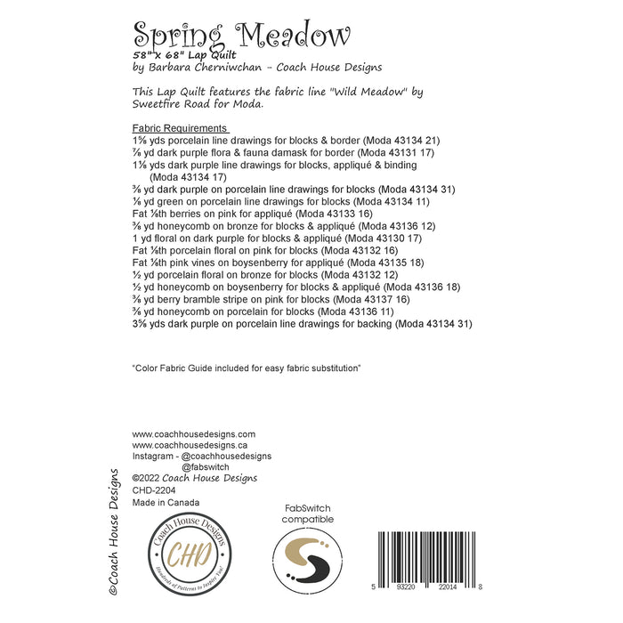Spring Meadow Quilt Pattern