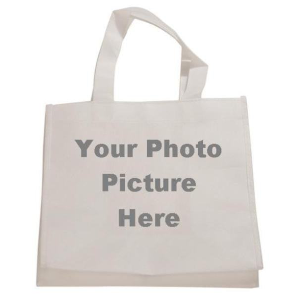 White Sublimatable Canvas Bag with 6 inch Gusset