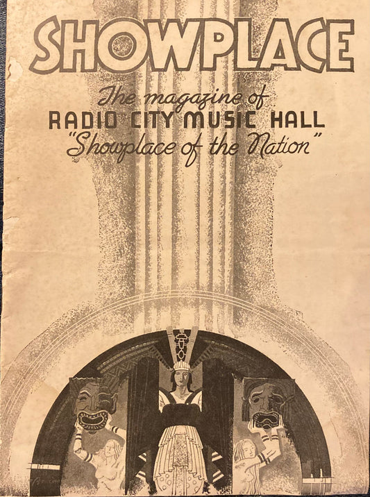Showplace. The Magazine of Radio City Music Hall, NY. Vol. 3, No. 36. Program includes 3 musical pieces followed by the film, "Golden Boy." Sept. 7, 1939.