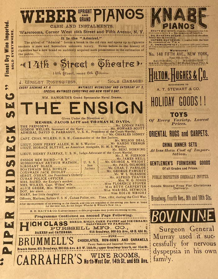 Wallack's Theatre, NY. Lillah McCarthey & Granville Barker star in "The Man Who Married a Dumb Wife." March 22, 1915.