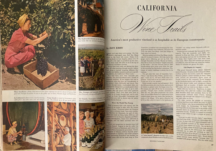 (California) Holiday. (Magazine) January, 1947. Vol. 2, No. 1.