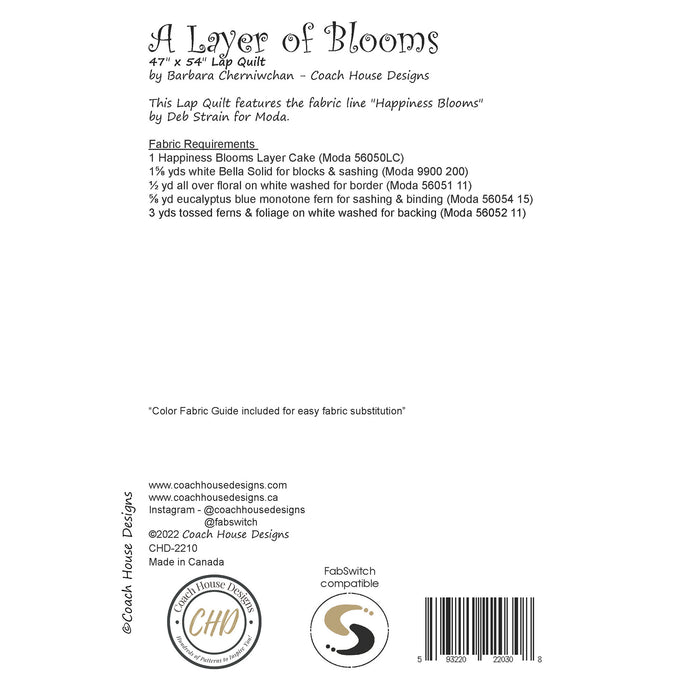 A Layer of Blooms Quilt Pattern