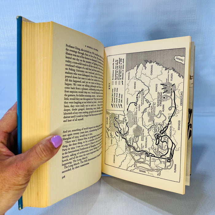 A Mortal Flower China Autobiograhy History by Han Suyin  1966 First American Edition  G.P. Putnam's Sons