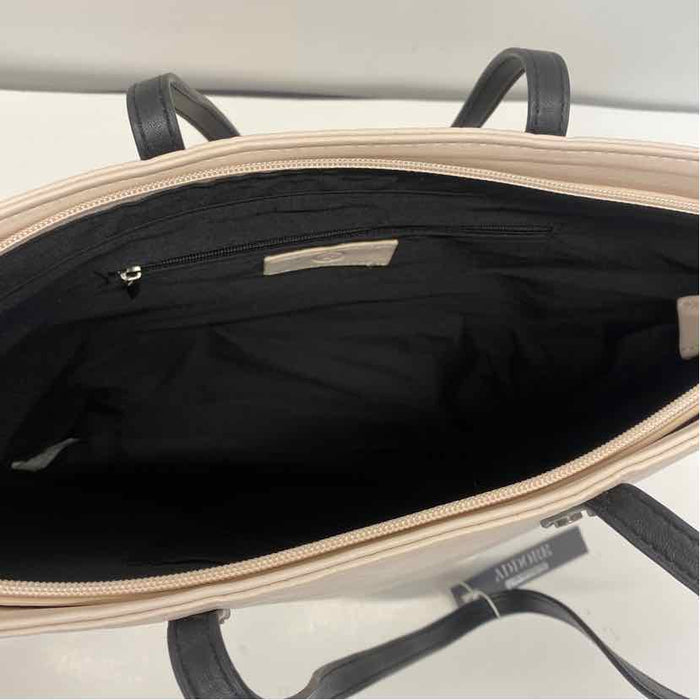 Addore by Anat Marin Blush Solid Faux Leather Tote Handbag