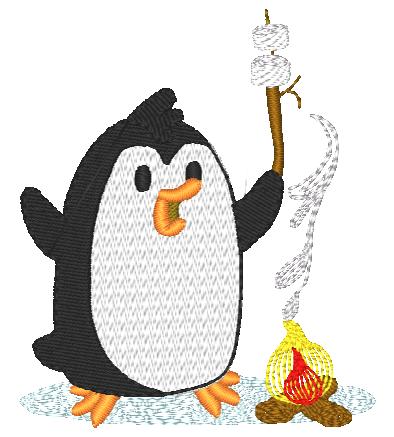 Adorable Penguins-BEC [4x4] 11742  Machine Embroidery Designs