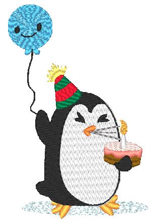 Adorable Penguins-BEC [4x4] 11742  Machine Embroidery Designs