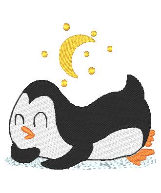 Adorable Penguins-BEC [4x4] 11742  Machine Embroidery Designs