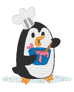 Adorable Penguins-BEC [4x4] 11742  Machine Embroidery Designs