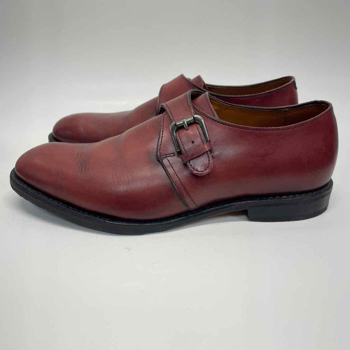 Allen Edmonds Warwick Shoe Size 8 EEE Brown Leather Solid Buckle Men's Shoes