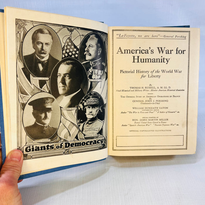 America's Way for Humanity Victory Edition Original 1919 EditionPictorial History of the World War for Liberty by Russell H. Russell 1919