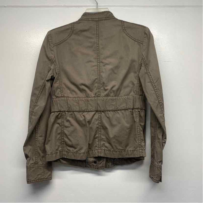 Ann Taylor Loft Women's Size 0-XS Taupe Solid Utility Jacket
