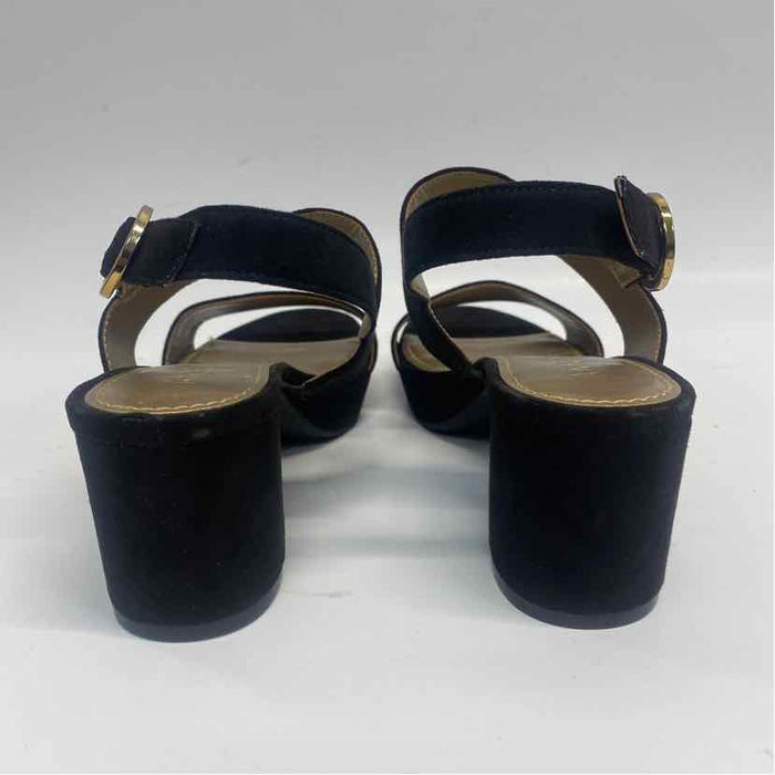 Anne Klein Size 7.5 Women's Black Solid Strappy Sandals