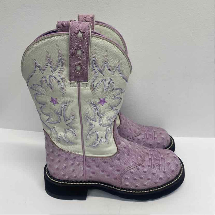 Ariat Size 6.5 Women's Lilac-White Embroidered Western Boots