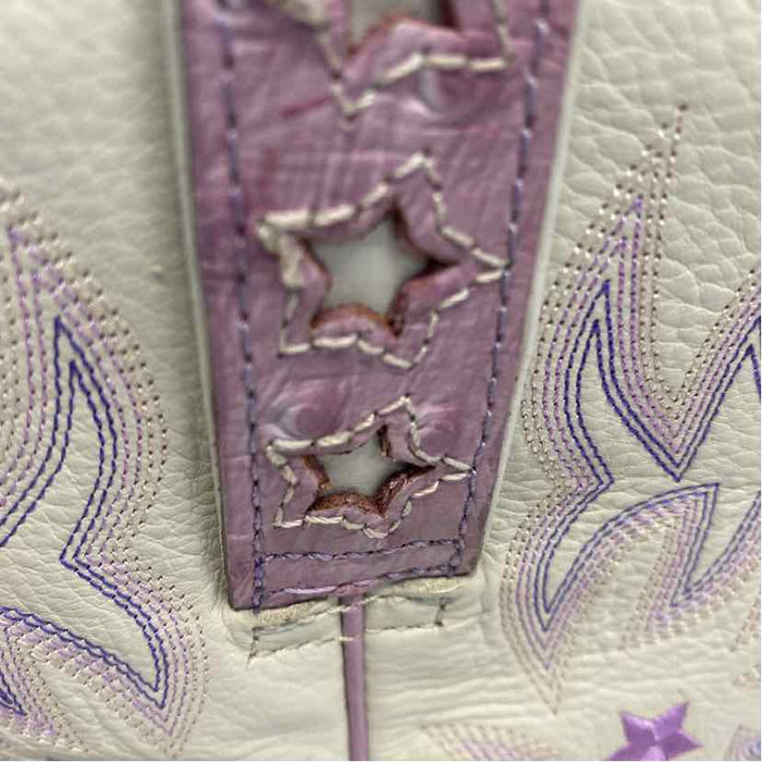 Ariat Size 6.5 Women's Lilac-White Embroidered Western Boots