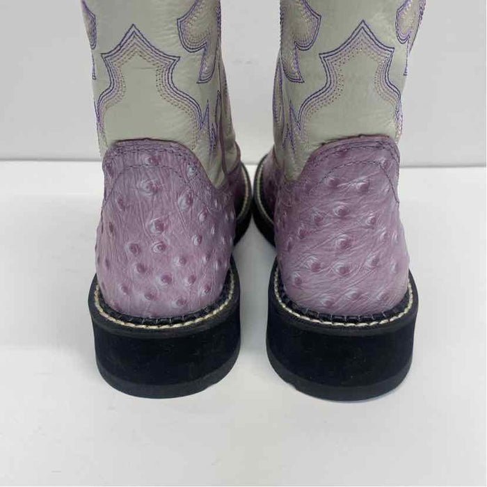 Ariat Size 6.5 Women's Lilac-White Embroidered Western Boots