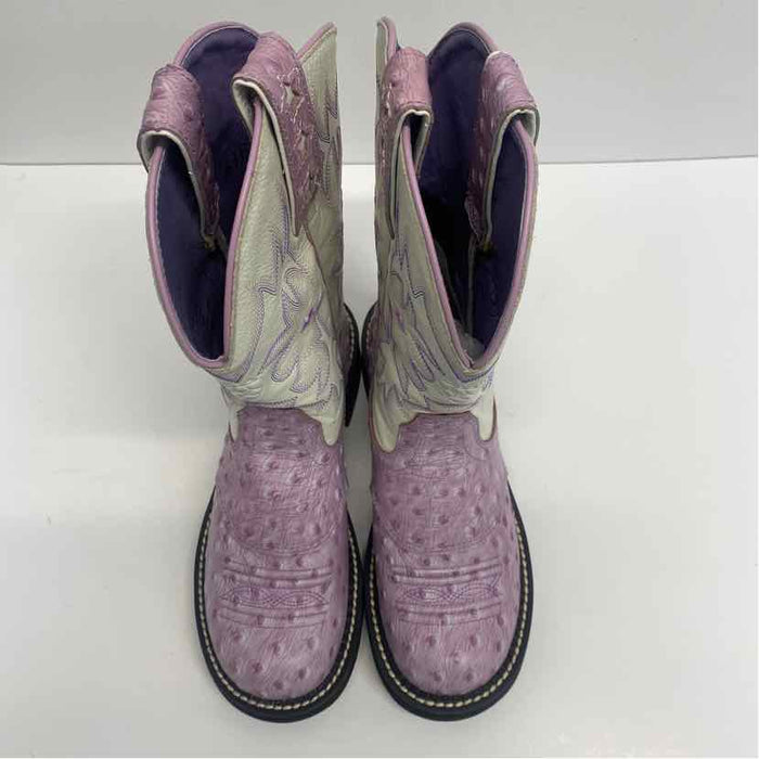 Ariat Size 6.5 Women's Lilac-White Embroidered Western Boots
