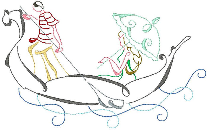 Art Deco Venetian Style [5x7] 11150 Machine Embroidery Designs