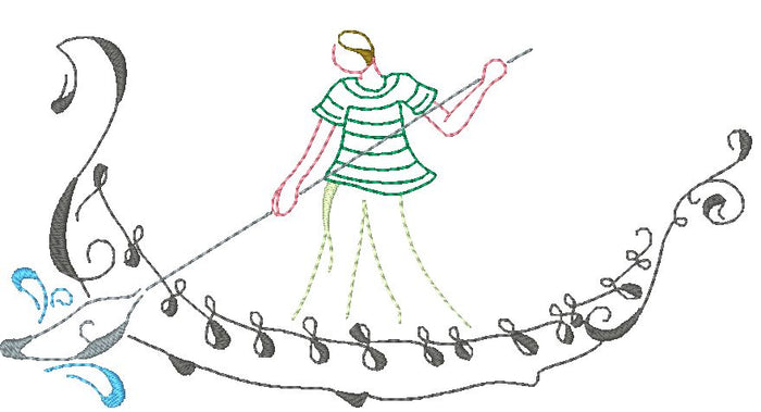 Art Deco Venetian Style [5x7] 11150 Machine Embroidery Designs