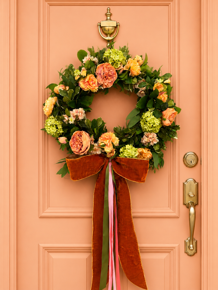 Autumn Blossom Garden Wreath