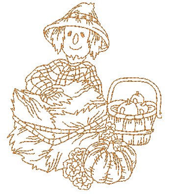 Autumn Splendor Redwork   ATWS-10281
