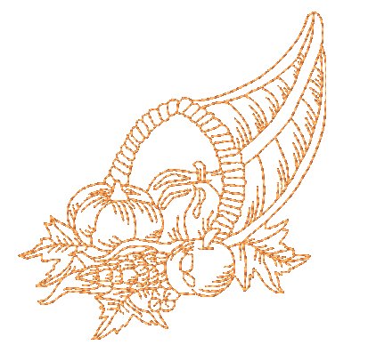 Autumn Splendor Redwork   ATWS-10281