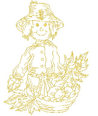 Autumn Splendor Redwork   ATWS-10281