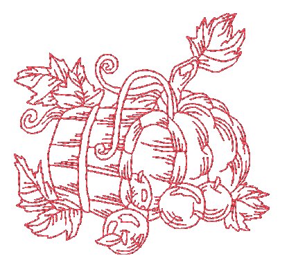 Autumn Splendor Redwork   ATWS-10281
