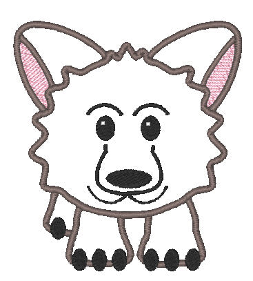 Baby Animal Applique 2 [4x4] 11101 Machine Embroidery Designs