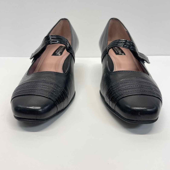 Beautifeel Size 37-6 Women's Black Stripe Mary Jane Heels