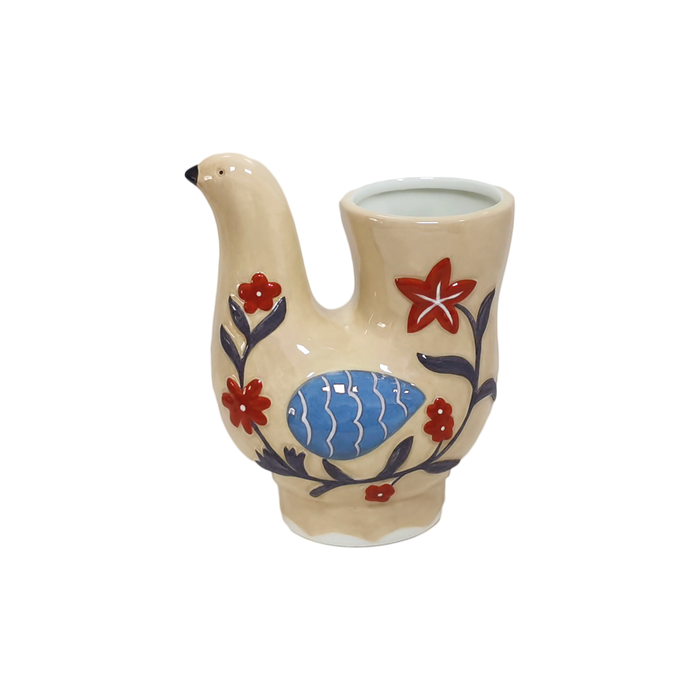 Beige bird vase - Precious Sparkle