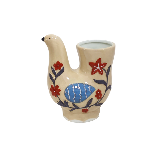 Beige bird vase - Precious Sparkle