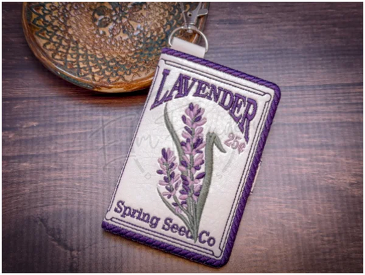Bi-Fold Zip Wallet - Lavender Seed Packet