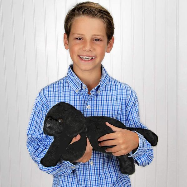 Black Labrador Retriever Plush Puppy Dog Jet Huggable
