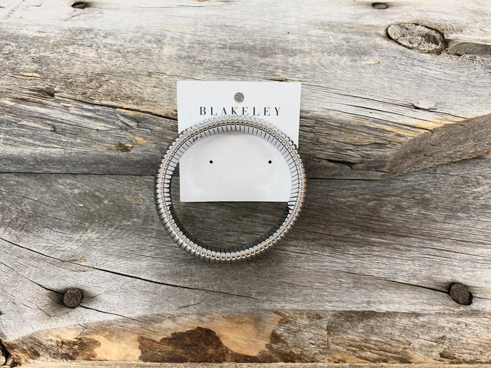 Blakeley Silver Link Bangle Bracelette Bracelette Blakeley