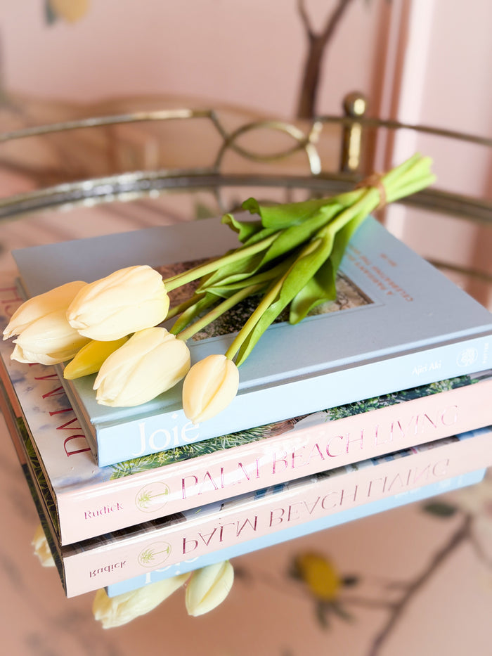 Blanc Box 16” Real Touch Dutch Tulip Bundle – Cream