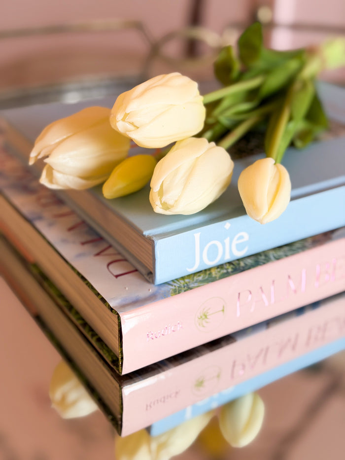 Blanc Box 16” Real Touch Dutch Tulip Bundle – Cream