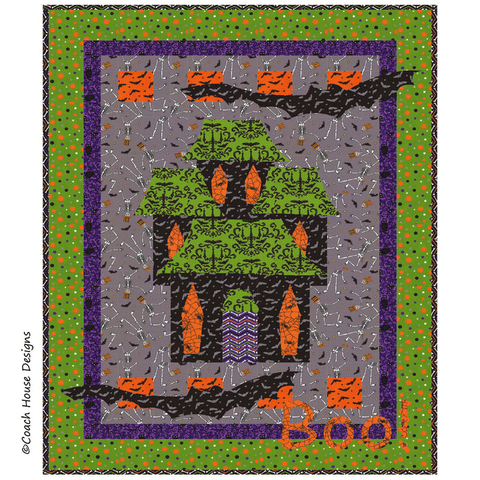 Boo! Three Downloadable PDF Quilt Pattern