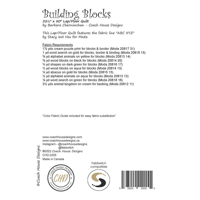 Building Blocks Downloadable PDF Quilt Pattern