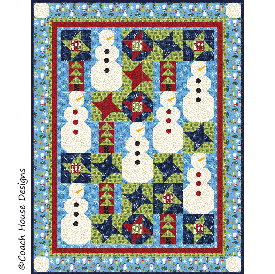 Building Snowmen Downloadable PDF Quilt Pattern