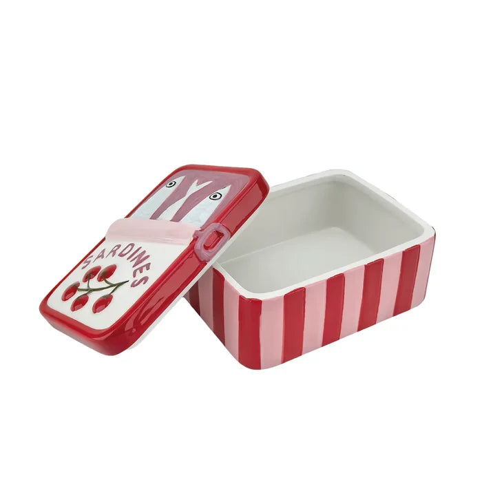 Can of sardines in tomato sauce Ceramic TIn - Precious Sparkle